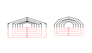 Medidas carpas industriales