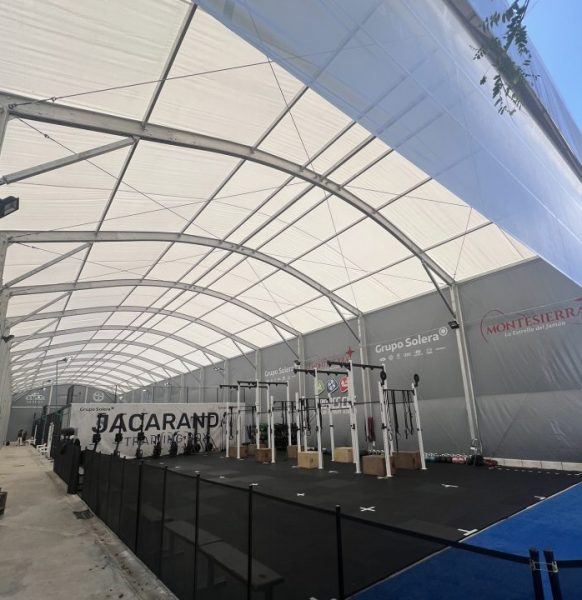 Carpa para gimnasio en Jerez