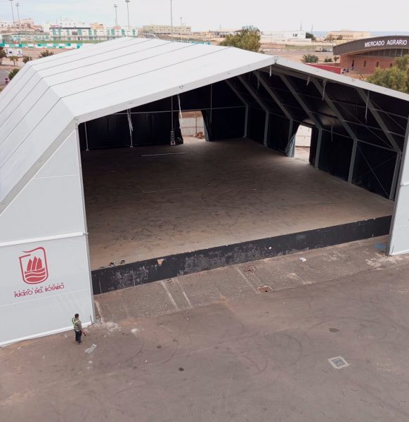 Carpa en el Puerto del Rosario para eventos municipales (Fuerteventura)