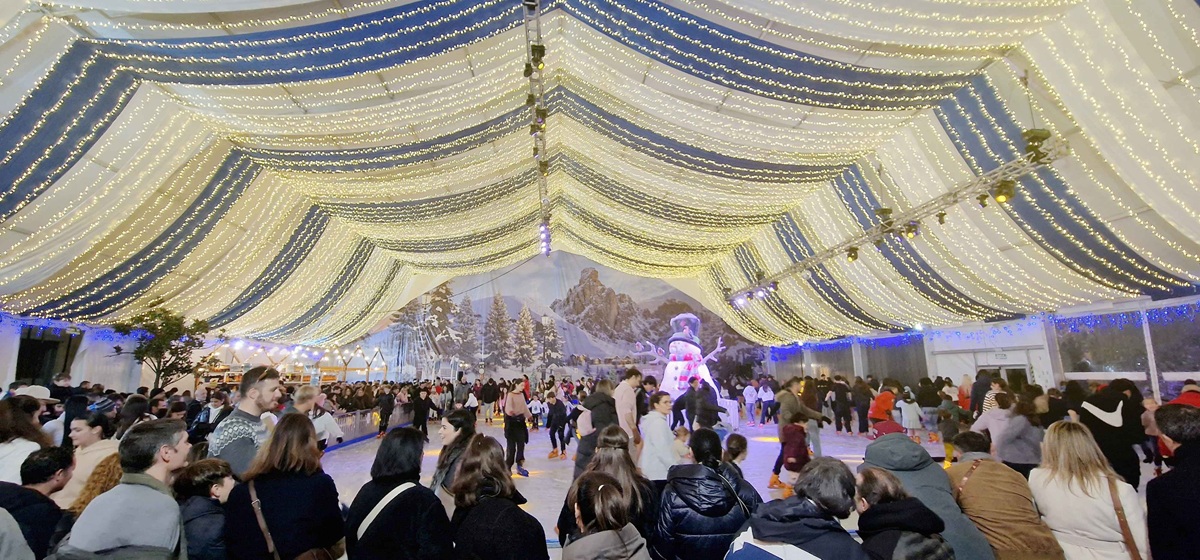 Carpa para pista de hielo