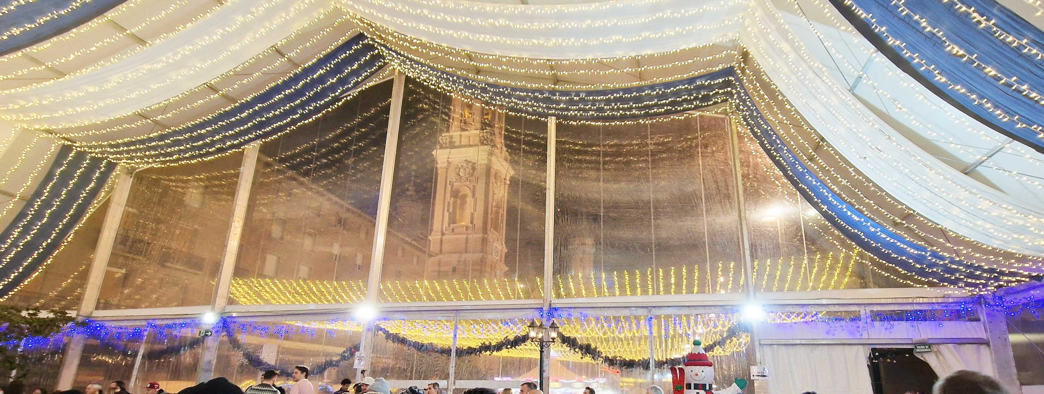 Carpa pista de hielo Plaza del Pilar Zaragoza